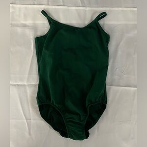 Curtain Call Green Camisole Leotard Dance Performance Base